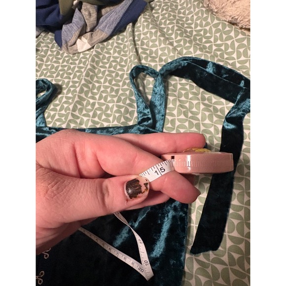 Emerald Velvet Corset Dress Mini Gothic Punk Festival Party - Picture 6 of 7